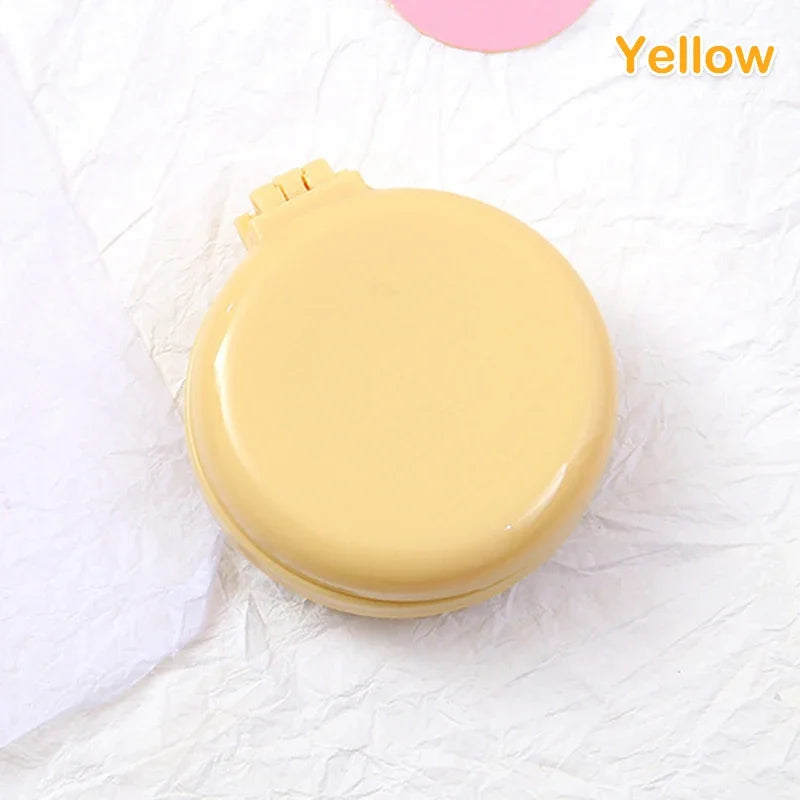 GoCute Mini Folding Hair Comb with Mirror – Portable Styling Tool for Travel & Everyday Use