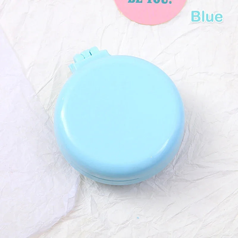 GoCute Mini Folding Hair Comb with Mirror – Portable Styling Tool for Travel & Everyday Use