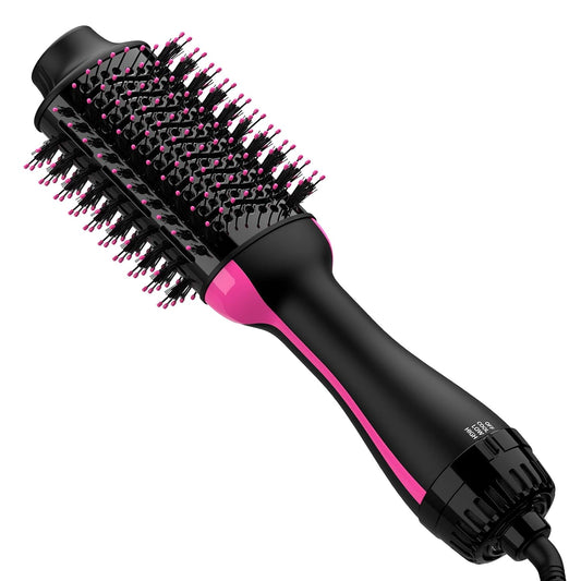 GoCute 2-in-1 Electric Hair Straightening Comb – Dryer & Straightener Brush for Salon-Quality Styling