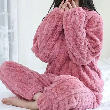 CozyVel Ribbed Fleece Set