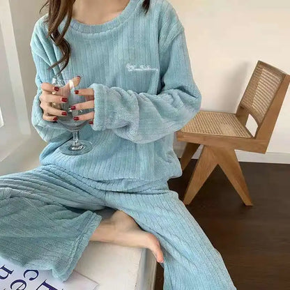 CozyVel Ribbed Fleece Set