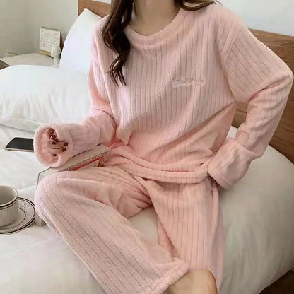 CozyVel Ribbed Fleece Set