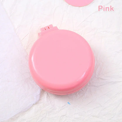 GoCute Mini Folding Hair Comb with Mirror – Portable Styling Tool for Travel & Everyday Use