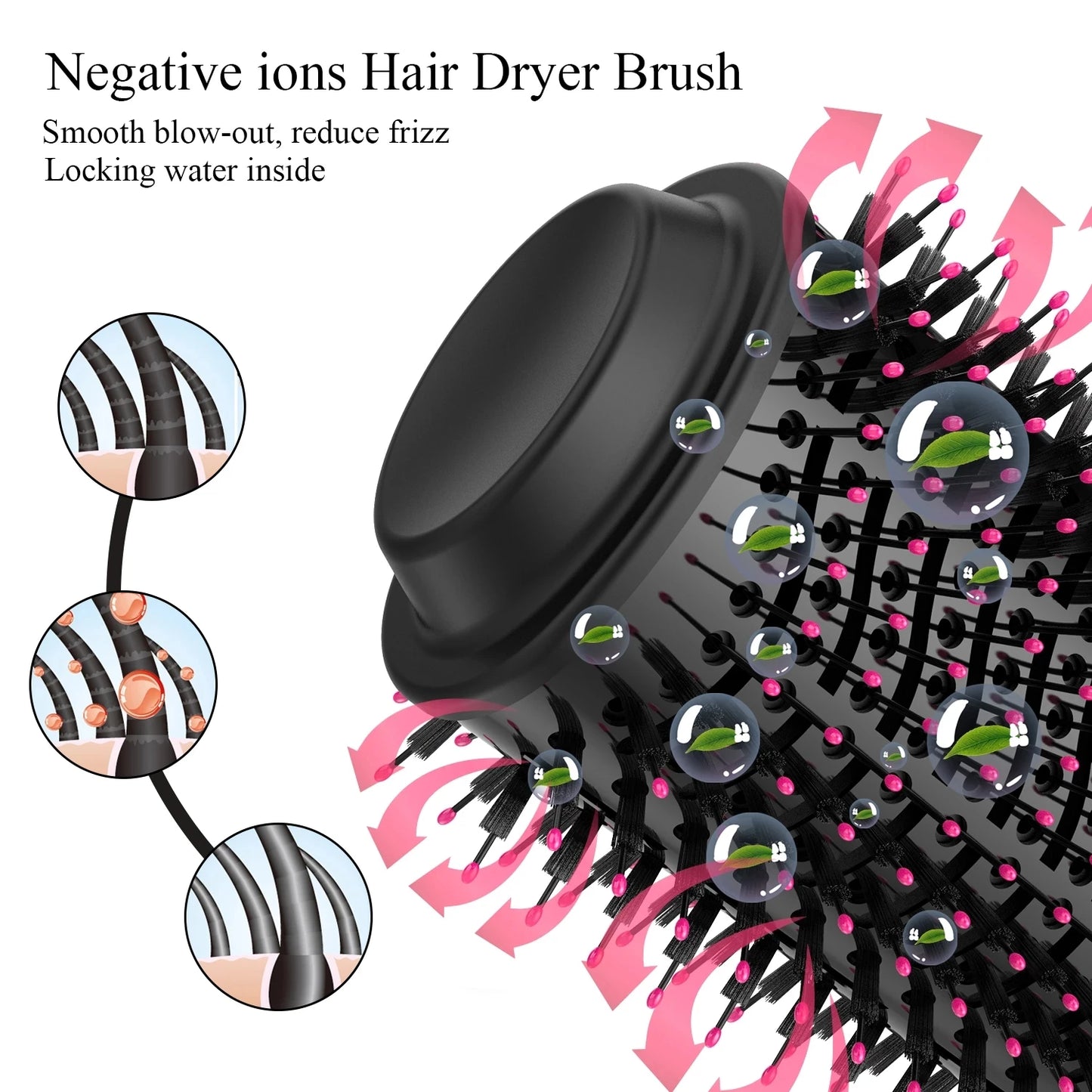 GoCute 2-in-1 Electric Hair Straightening Comb – Dryer & Straightener Brush for Salon-Quality Styling