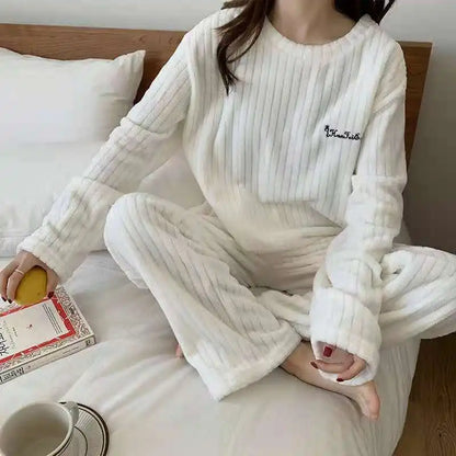 CozyVel Ribbed Fleece Set