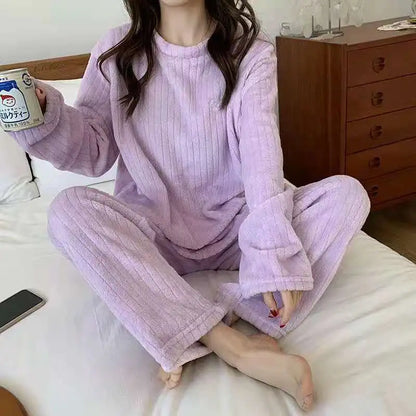 CozyVel Ribbed Fleece Set