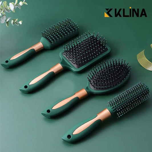 KLINA Air Cushion Scalp Hairbrush – Anti-Static Detangling & Massage Comb for Salon & Home Use