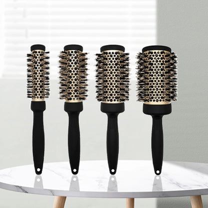 GoCute Professional Ceramic Round Brush – Heat-Resistant Styling Comb for Blow Dry & Salon Use