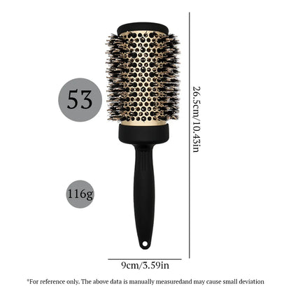 GoCute Professional Ceramic Round Brush – Heat-Resistant Styling Comb for Blow Dry & Salon Use