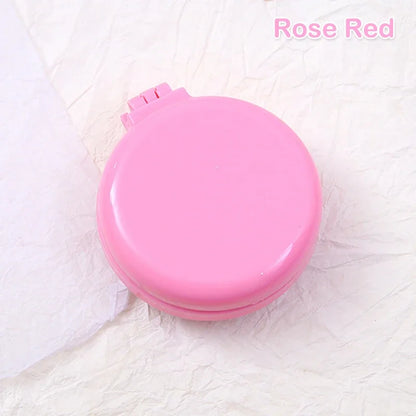 GoCute Mini Folding Hair Comb with Mirror – Portable Styling Tool for Travel & Everyday Use