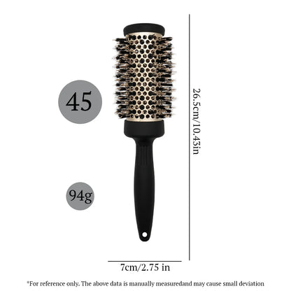 GoCute Professional Ceramic Round Brush – Heat-Resistant Styling Comb for Blow Dry & Salon Use