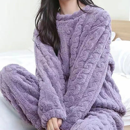 CozyVel Ribbed Fleece Set