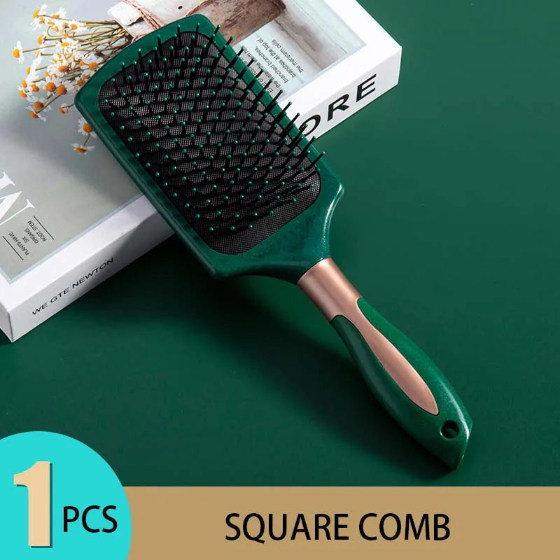 KLINA Air Cushion Scalp Hairbrush – Anti-Static Detangling & Massage Comb for Salon & Home Use