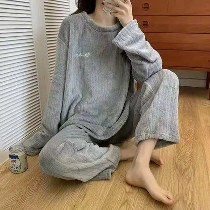 CozyVel Ribbed Fleece Set