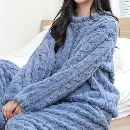 CozyVel Ribbed Fleece Set